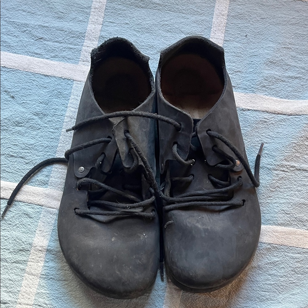 Birkenstock Men's Black Oxfords